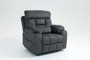 English Elm Old Age Power Lift Recliner Velvet Chair with Massage Heating and Dual Motor Control W547S00047