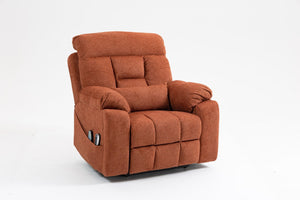 English Elm Old Age Power Lift Recliner Velvet Chair with Massage Heating and Dual Motor Control W547S00045