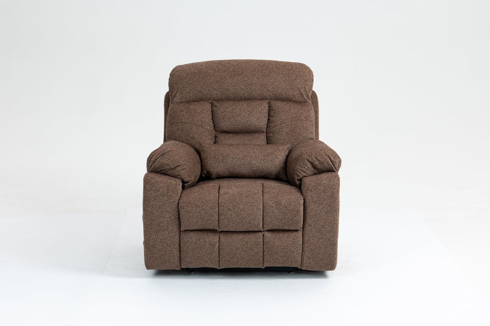 English Elm Old Age Power Lift Recliner Velvet Chair with Massage Heating and Dual Motor Control W547S00046