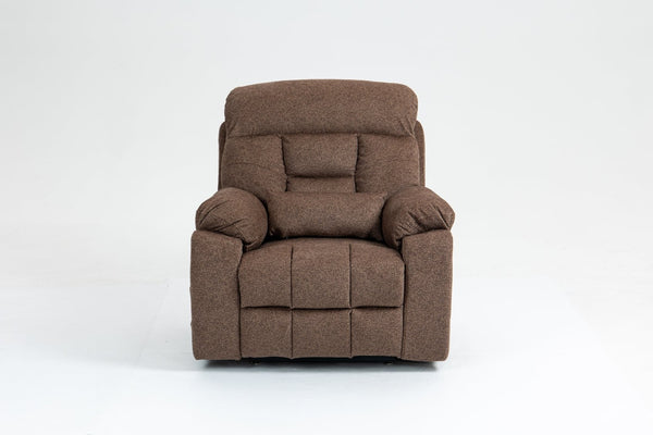 English Elm Old Age Power Lift Recliner Velvet Chair with Massage Heating and Dual Motor Control W547S00046