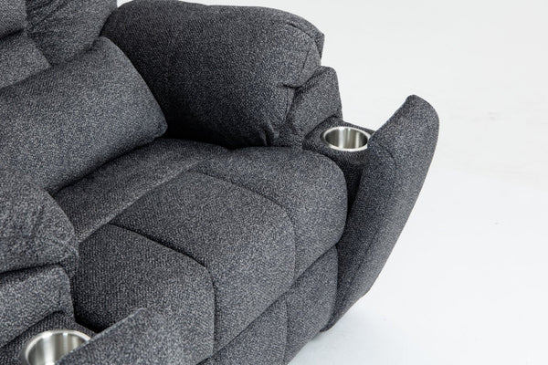 English Elm Old Age Power Lift Recliner Velvet Chair with Massage Heating and Dual Motor Control W547S00047
