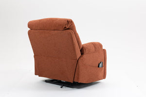 English Elm Old Age Power Lift Recliner Velvet Chair with Massage Heating and Dual Motor Control W547S00045