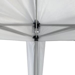 English Elm Outdoor 10x10 Pop up Canopy Gazebo with Sidewalls Mesh Windows Steel Frame Uv Roof Blue W419P445704