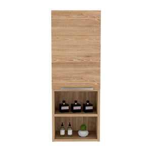 English Elm Medicine Cabinet With Light Oak Finish - Space-Saving Storage Solution For Toiletries & Essentials B097133166