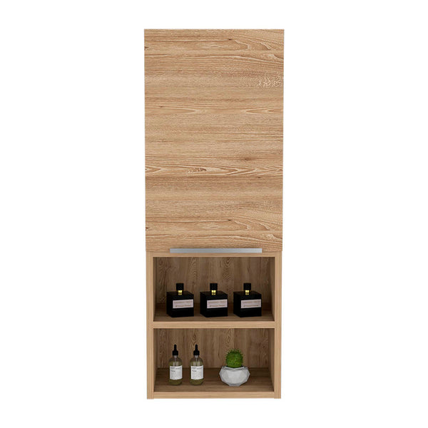 English Elm Medicine Cabinet With Light Oak Finish - Space-Saving Storage Solution For Toiletries & Essentials B097133166