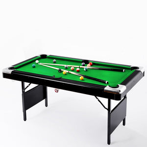 English Elm 6ft Billiard Pool Table with Green Felt Surface Foldable Legs for Home Game Room W2377P149842