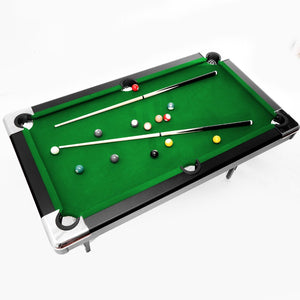 English Elm 6.3ft Foldable Pool Table with Full Accessory Kit for Family Game Rooms W2377P149846