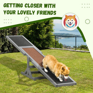 English Elm Pawhut Wooden Dog Agility Seesaw – Weather-Resistant Training Equipment For Confident Pets, 71" Long W2225P166278-GIGA