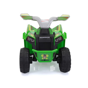 English Elm 6v Kids Ride on Atv Toddler Electric Car with Detachable Trailer and Bluetooth Audio Green W2181P164287