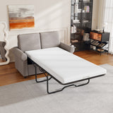 English Elm 57.4" Pull Out Sofa Bed,Sleeper Sofa Bed With Premium Twin Size Mattress Pad,2-In-1 Pull Out Couch Bed With Two Usb Ports For Living Room,Small Apartment, Light Gray (Old Sku:Wf296899)