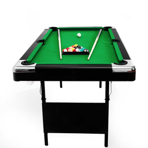 English Elm 6.3ft Foldable Pool Table with Full Accessory Kit for Family Game Rooms W2377P149846