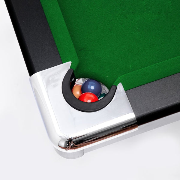 English Elm 6ft Billiard Pool Table with Green Felt Surface Foldable Legs for Home Game Room W2377P149842