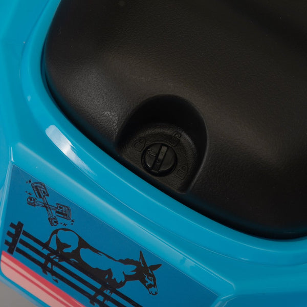 English Elm 6v Kids Ride on Atv Toddler Electric Car with Detachable Trailer and Bluetooth Audio Blue W2181P164288