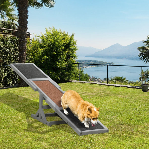 English Elm Pawhut Wooden Dog Agility Seesaw – Weather-Resistant Training Equipment For Confident Pets, 71" Long W2225P166278-GIGA