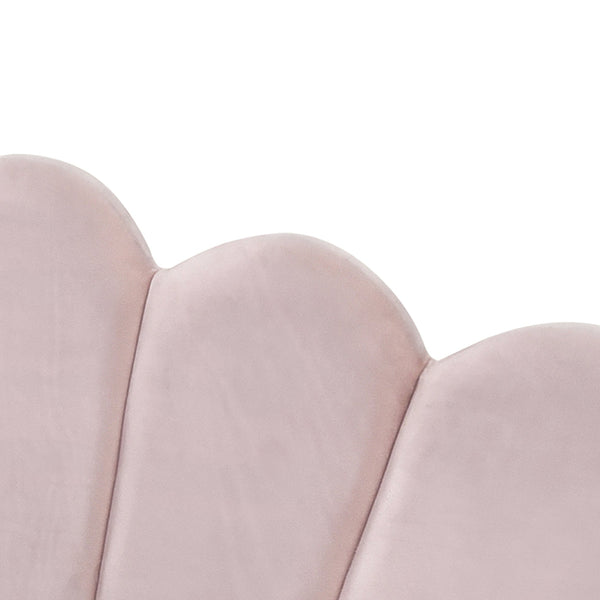 English Elm Full Full Size Upholstery Daybed Frame with Shell Backrest and Pull-Out Trundle, Velvet Elegance Pink DL001826AAH