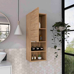 English Elm Medicine Cabinet With Light Oak Finish - Space-Saving Storage Solution For Toiletries & Essentials B097133166