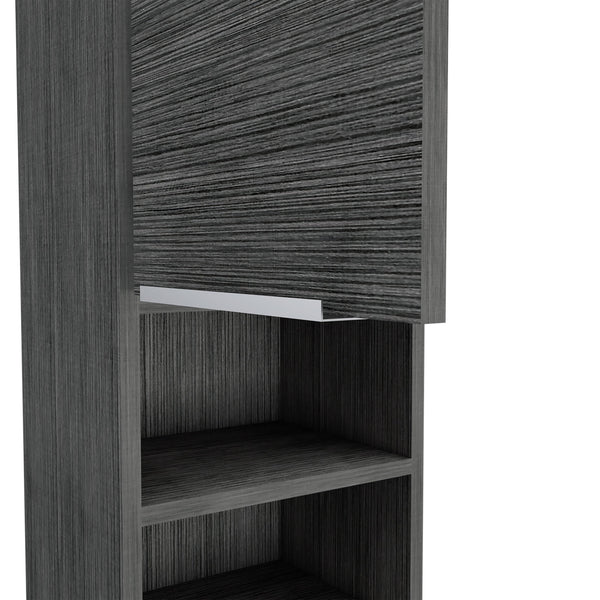 English Elm Medicine Cabinet With Smokey Oak Finish - Stylish 32" Wall-Mount Storage For Toiletries & Essentials B097133164