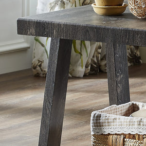 English Elm Athens Contemporary Replicated Wood Shelf End Table In Charcoal Finish