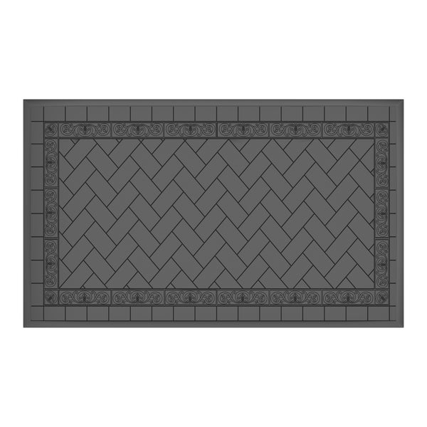 English Elm 7-Piece All-Weather Cast Aluminum Dining Set With Elegant Black Finish For Outdoor Gatherings W1710S00236