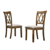 English Elm Windvale Fabric Upholstered Dining Chair Set Of 2