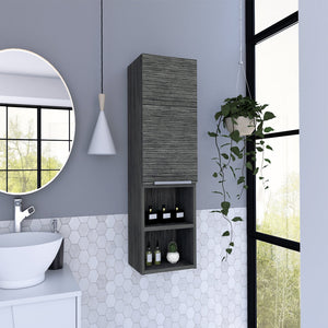 English Elm Medicine Cabinet With Smokey Oak Finish - Stylish 32" Wall-Mount Storage For Toiletries & Essentials B097133164