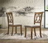 English Elm Windvale Fabric Upholstered Dining Chair Set Of 2