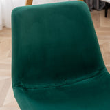 English Elm Aufurr Modern Velvet Dining Chair, Set Of 2, Green