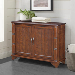 English Elm 40" Retro Console Table with Dual Cabinet Storage Pine Frame Entryway Foyer Light Espresso W1202P146346