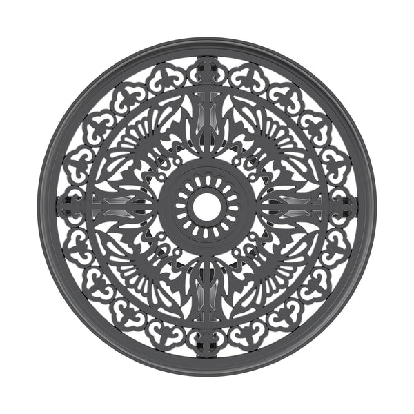 English Elm 3-Piece All-Weather Cast Aluminum Dining Set With Black Frame – Stylish, Compact, Easy Assembly! W1710S00205