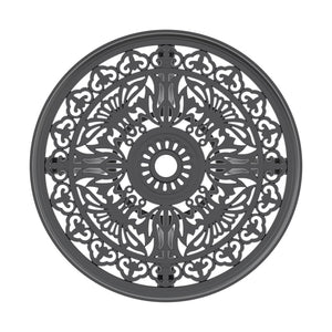 English Elm 5-piece Cast Aluminum Outdoor Dining Set with Carved Patterns and Weather Resistant Frame W1710S00538