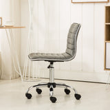 English Elm Fremo Chromel Adjustable Air Lift Office Chair, Grey