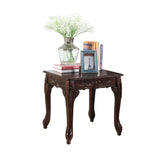 English Elm 3 Piece Dark Cherry Finish Coffee & End Table Set