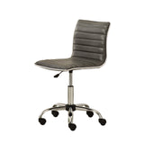 English Elm Fremo Chromel Adjustable Air Lift Office Chair, Grey