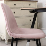 English Elm Lassan Contemporary Fabric Dining Chairs, Set Of 4, Pink