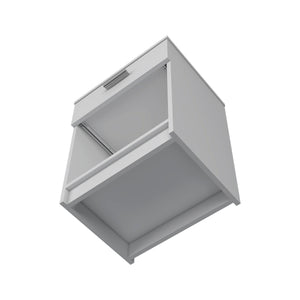 English Elm Nightstand With Drawer And Shelf – Modern White Design For Compact Spaces, Easy Assembly & Style B097132929