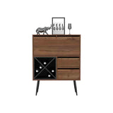 English Elm Bar Octupos, Living Room, Mahogany / Black