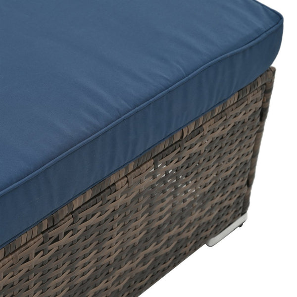 English Elm Patio 4-Piece Pe Wicker Furniture Set With Tempered Glass Table - Stylish, Durable, And Comfortable! W1703S00018-GIGA