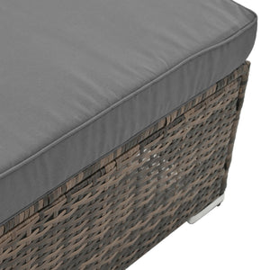 English Elm Patio 4-Piece Pe Wicker Furniture Set With Tempered Glass Table – Stylish & Weather-Resistant Comfort W1703S00019-GIGA