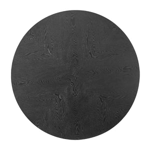 English Elm 53.14'' Round Mdf Top Coffee Table with Iron Cross Leg Base for Modern Living Rooms W876S00247