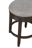 English Elm Kessel Brown Brushed Wood Swivel Barstools, Set Of 2