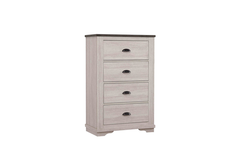 English Elm Coralee Chest - Elegant Light Gray Storage Solution With Dovetail Drawers For Modern Interiors B132P162346