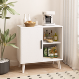 Wood Storage Cabinet - Modern Accent Buffet Free Standing Sideboard