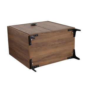 English Elm 30 Brown Bathroom Vanity Cabinet with 2 Doors - Engineered Wood Freestanding Storage, Easy Install W1972P164354