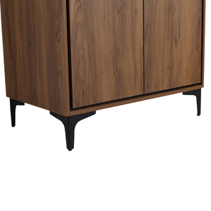 English Elm 30 Brown Bathroom Vanity Cabinet with 2 Doors - Engineered Wood Freestanding Storage, Easy Install W1972P164354
