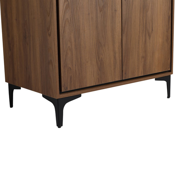 English Elm 30 Brown Bathroom Vanity Cabinet with 2 Doors - Engineered Wood Freestanding Storage, Easy Install W1972P164354