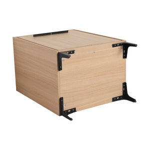 English Elm 24'' Modern Bathroom Vanity without Top Sink Engineered Wood Storage Cabinet with Soft-Closing Doors and Easy Assembly Oak W1972P164355