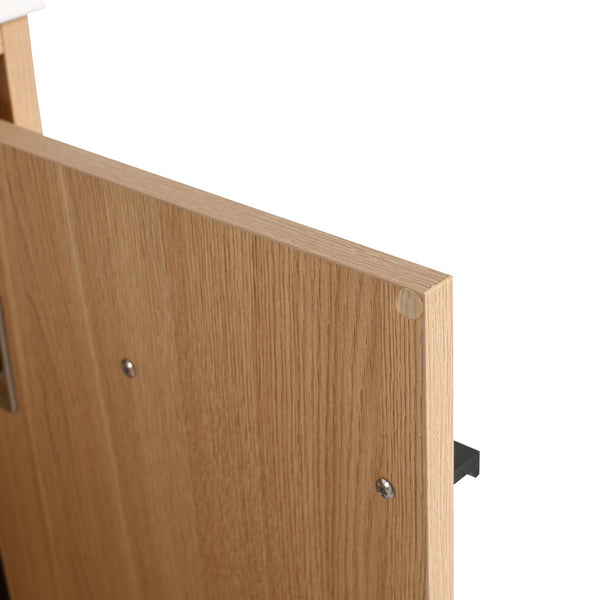 English Elm 24 Inch Oak Bathroom Vanity Base with Basin — Engineered Wood, Double-Door Storage, Minimalist Chic W1972S00003