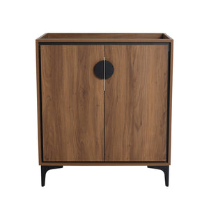 English Elm 30 Brown Bathroom Vanity Cabinet with 2 Doors - Engineered Wood Freestanding Storage, Easy Install W1972P164354
