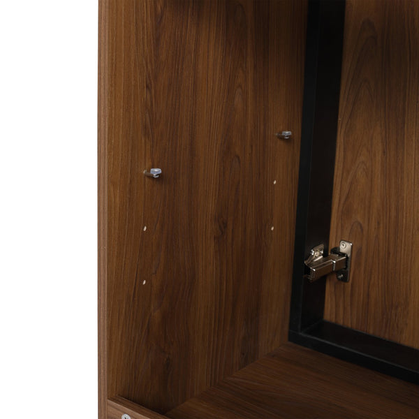 English Elm 30 Brown Bathroom Vanity Cabinet with 2 Doors - Engineered Wood Freestanding Storage, Easy Install W1972P164354