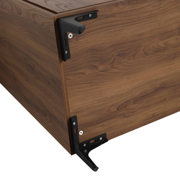 English Elm 30 Brown Bathroom Vanity Cabinet with 2 Doors - Engineered Wood Freestanding Storage, Easy Install W1972P164354
